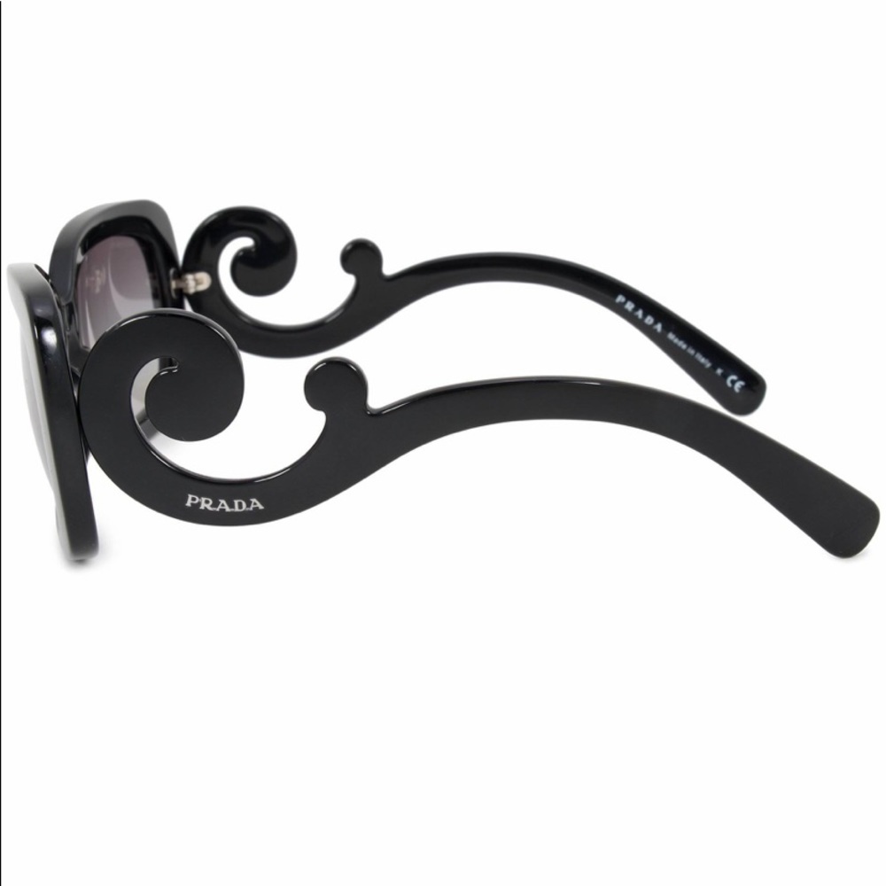 Prada baroque square sunglasses black